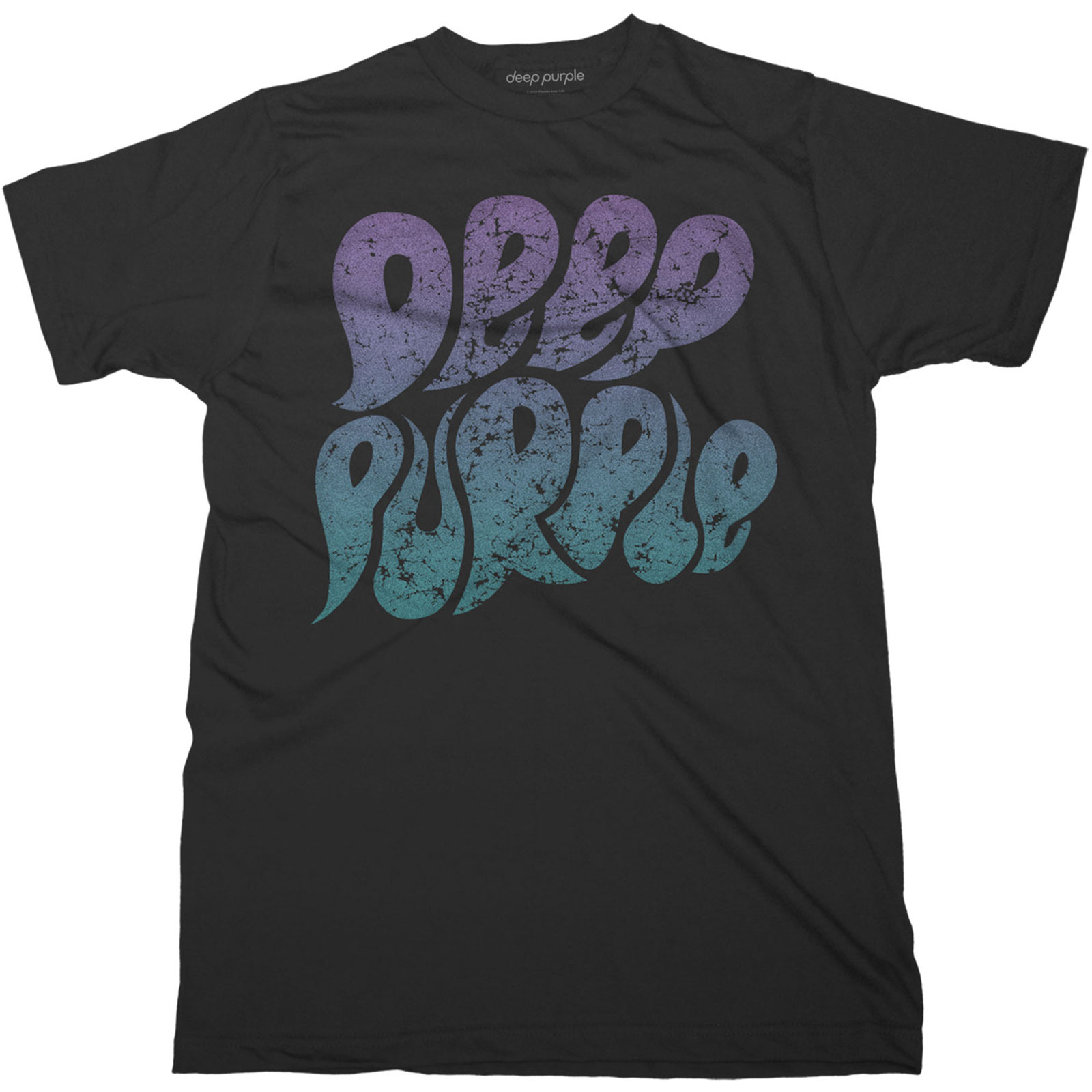 Deep Purple tričko Bubble Logo Čierna XL