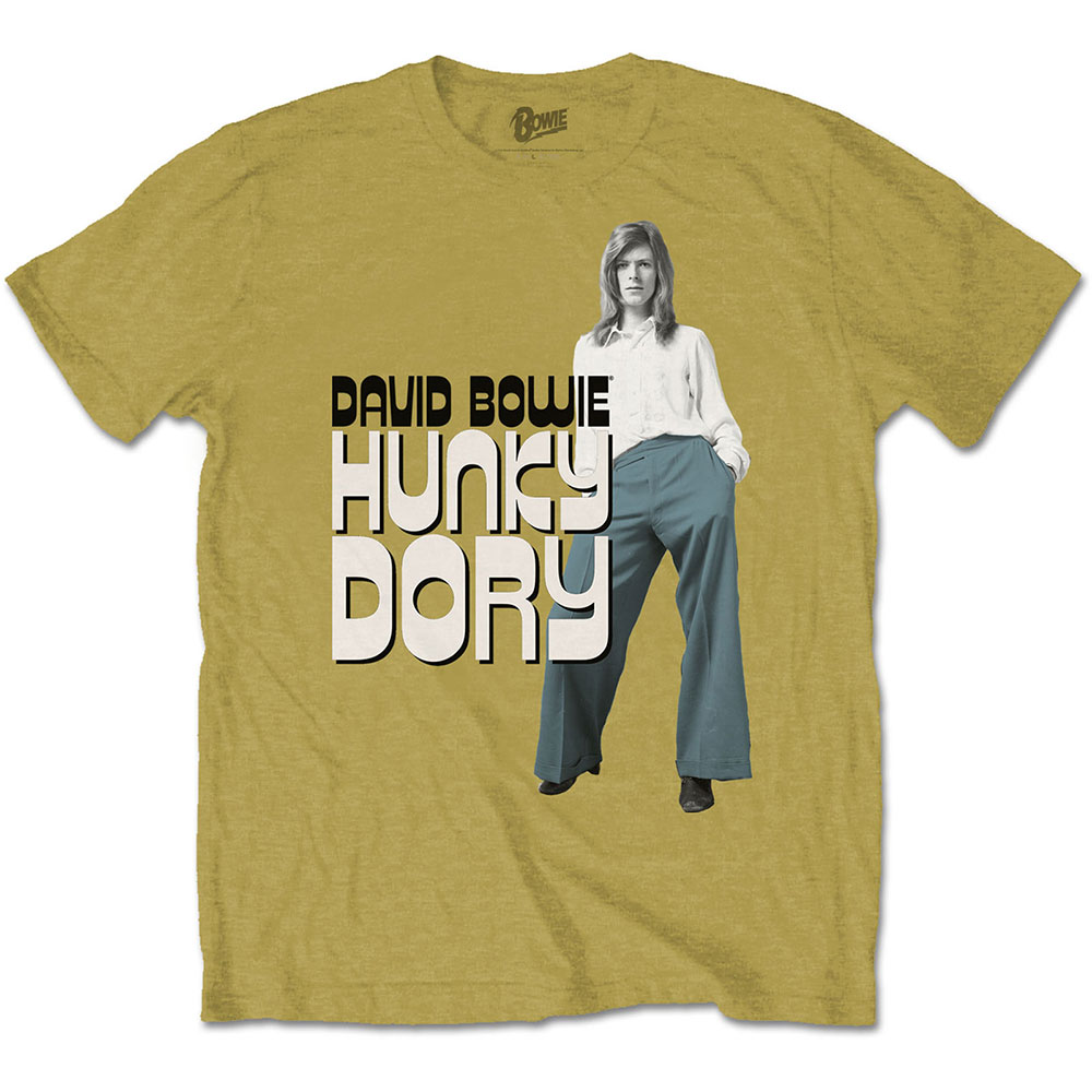 David Bowie tričko Hunky Dory 2 Žltá S