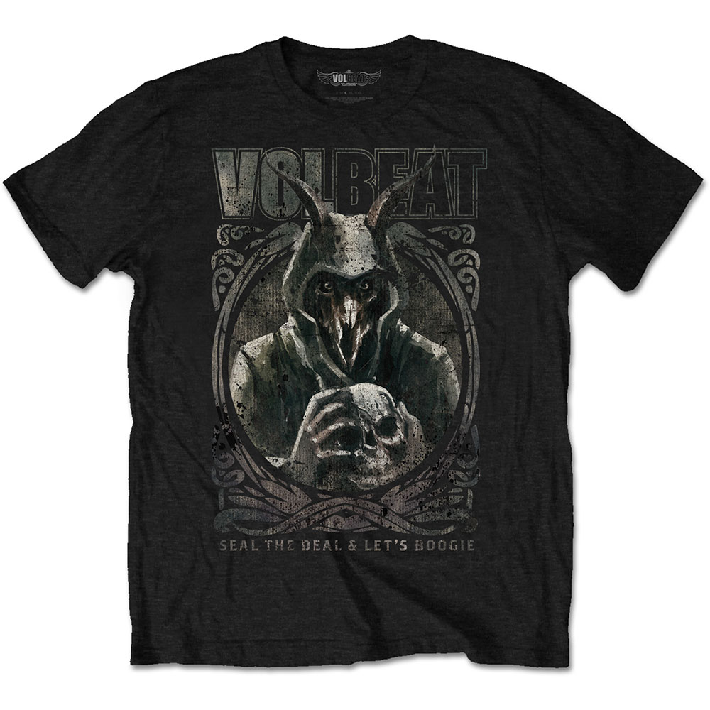 Volbeat tričko Goat with Skull Čierna L