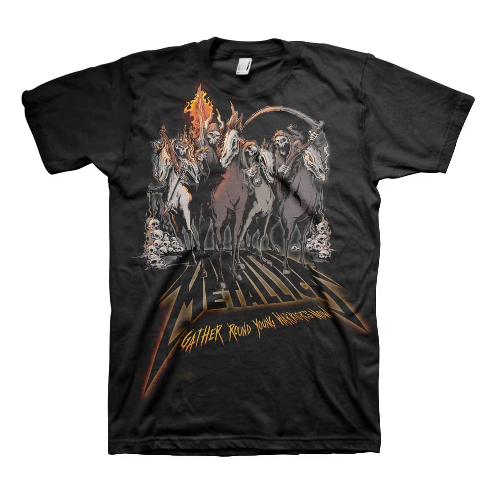 Metallica tričko 40th Anniversary Horsemen Čierna XL