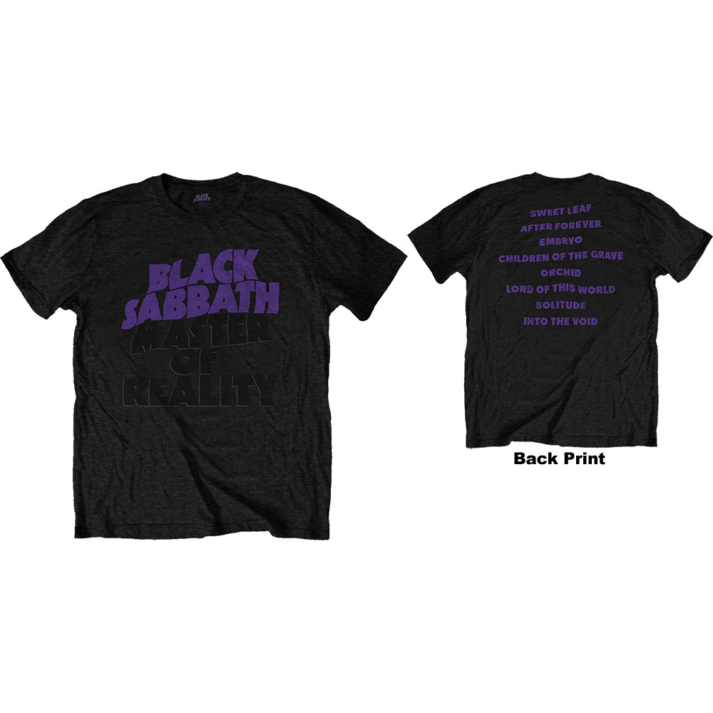 Black Sabbath tričko Masters of Reality Album Čierna M