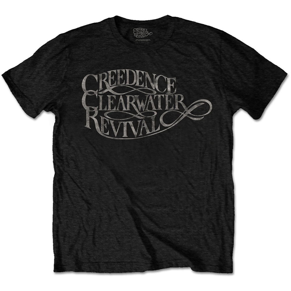Creedence Clearwater Revival tričko Vintage Logo Čierna M