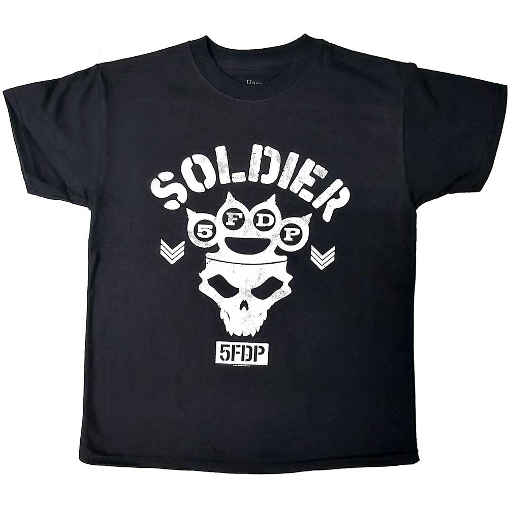 Five Finger Death Punch tričko Soldier Čierna 5-6 rokov