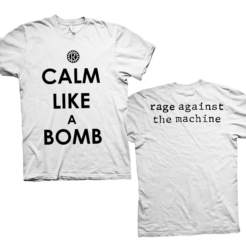 Rage Against the Machine tričko Calm Like A Bomb Biela XL