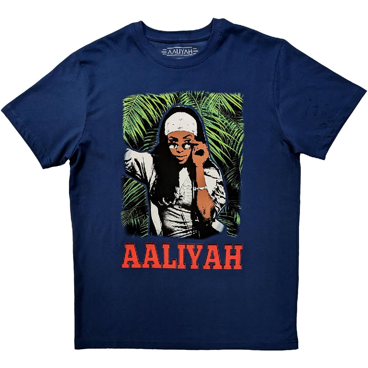 Aaliyah tričko Foliage Modrá L