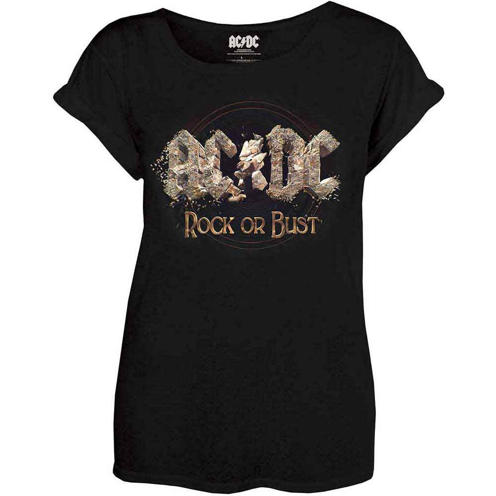 E-shop AC/DC tričko Rock or Bust Čierna XL