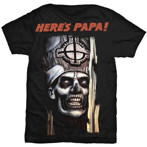 Ghost tričko Here\'s Papa Čierna XL
