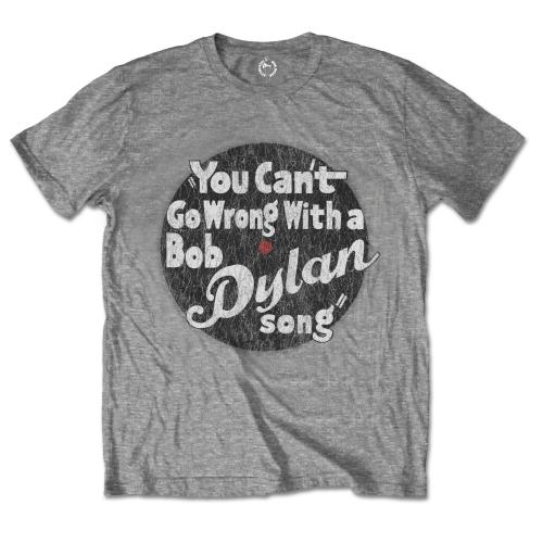Bob Dylan tričko You can\'t go wrong Šedá L