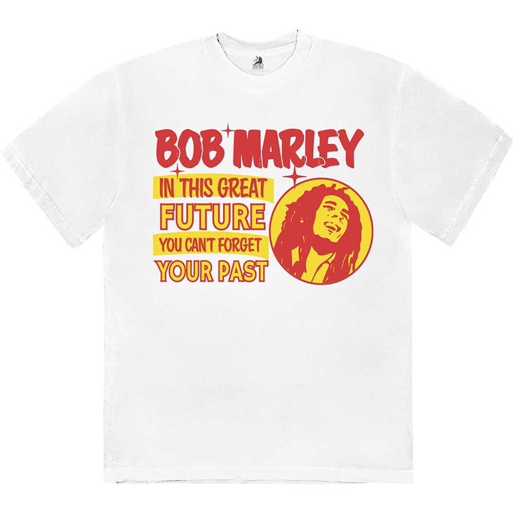 Bob Marley tričko This Great Future Biela S