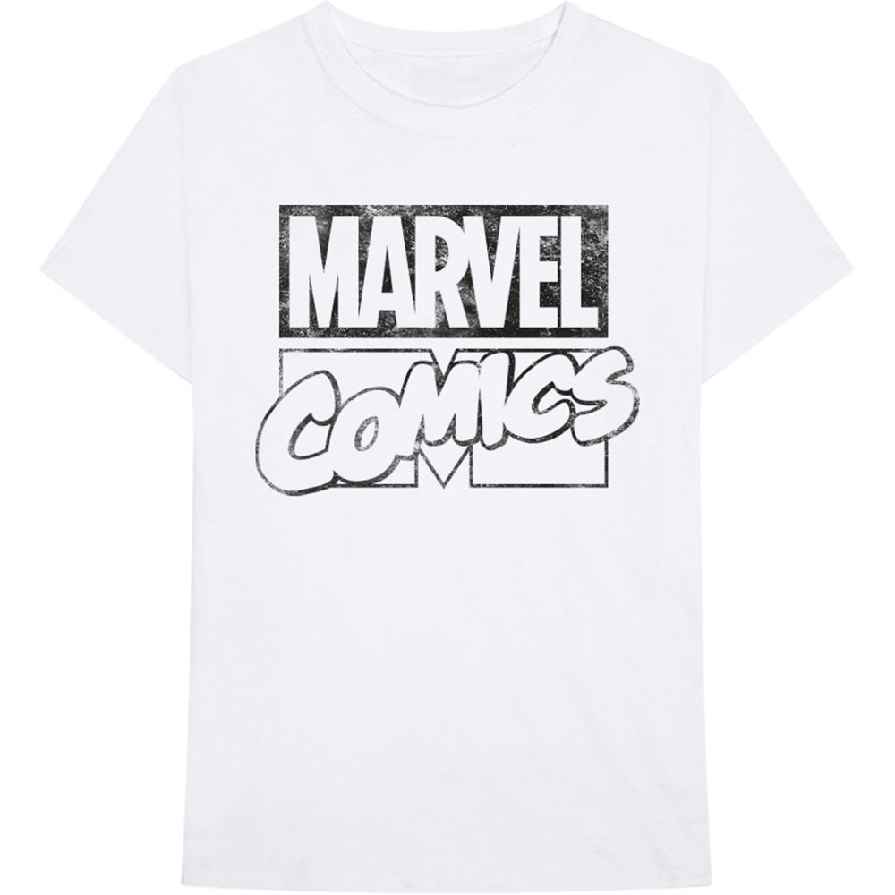 Marvel tričko Logo Biela S