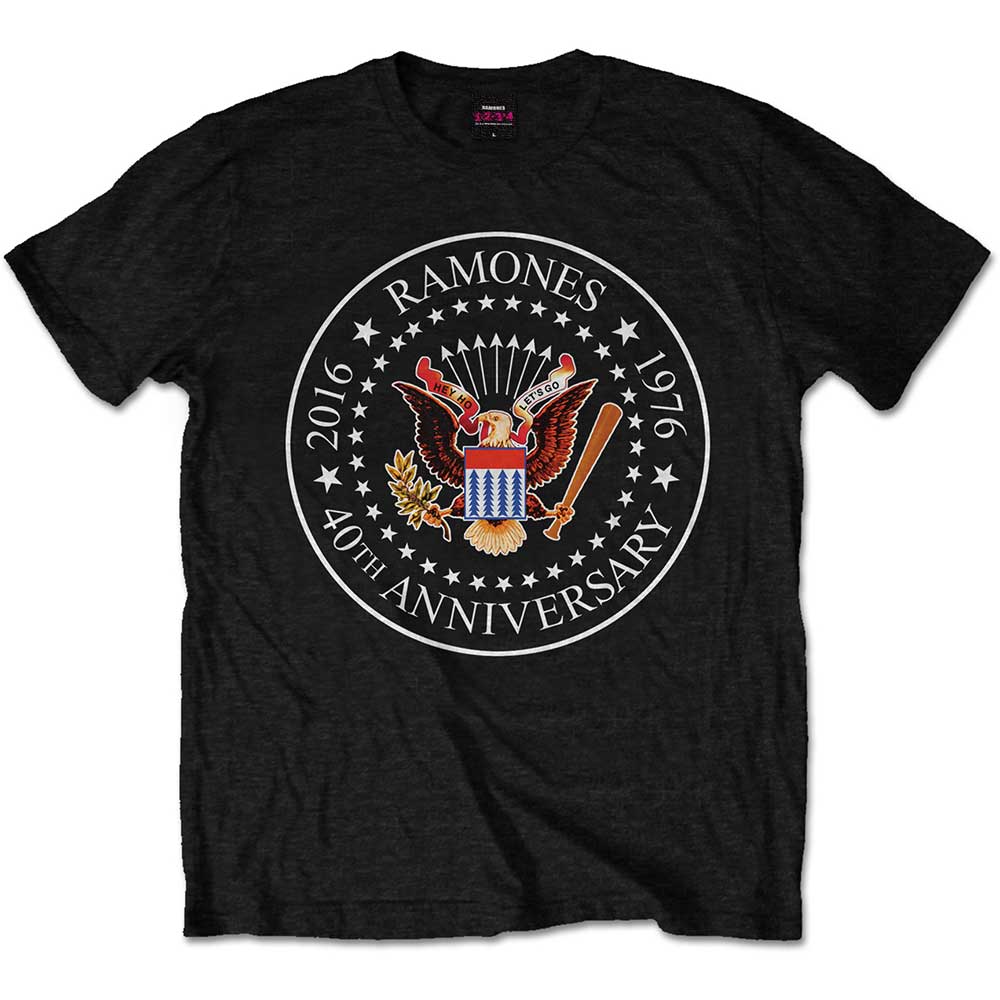 E-shop Ramones tričko 40th Anniversary Seal Čierna S