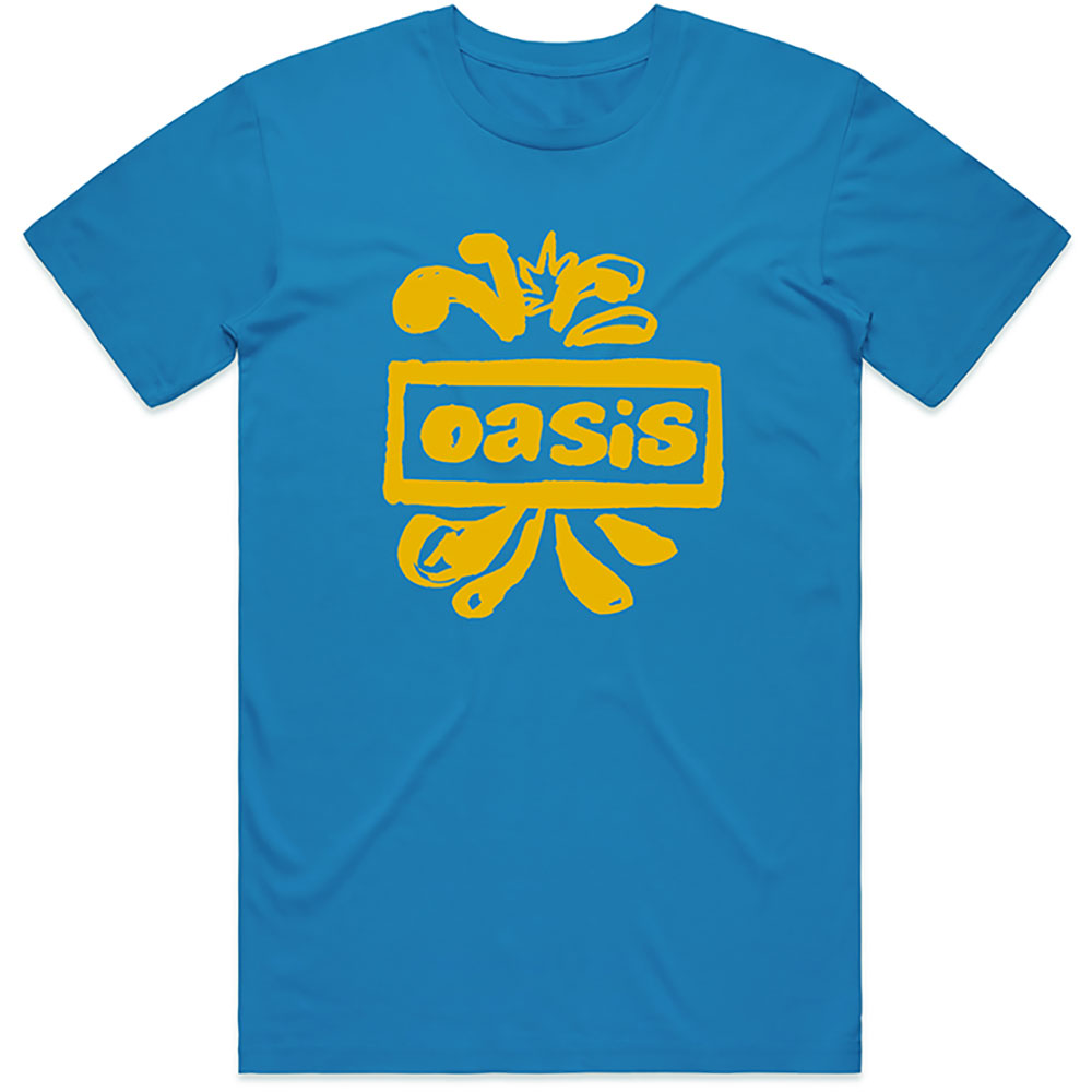 Oasis tričko Drawn Logo Modrá XL