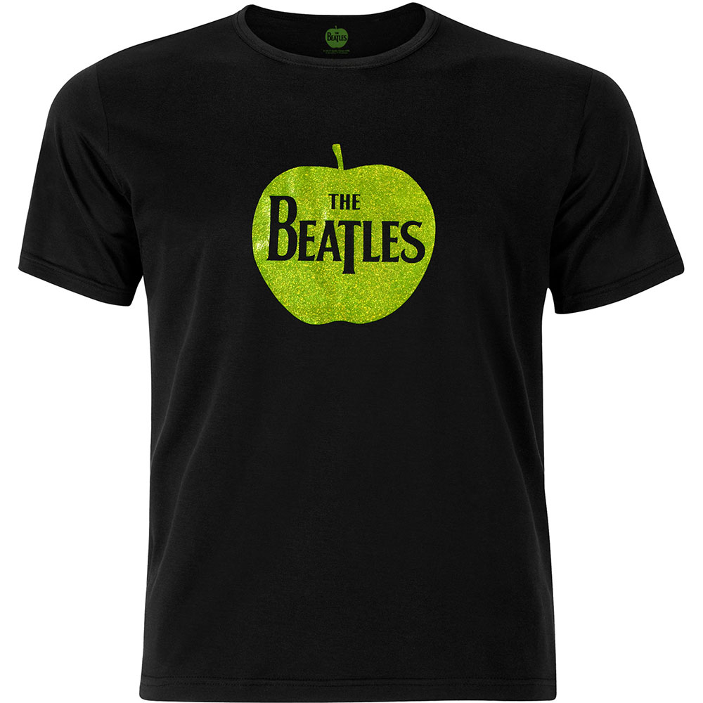 The Beatles tričko Apple Logo Čierna S