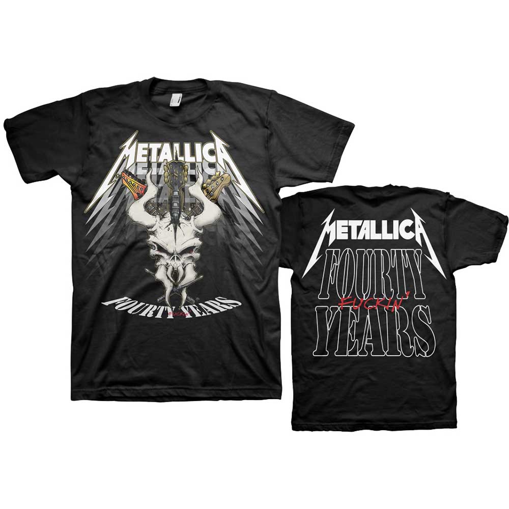 Metallica tričko 40th Anniversary Forty Years Čierna XXL
