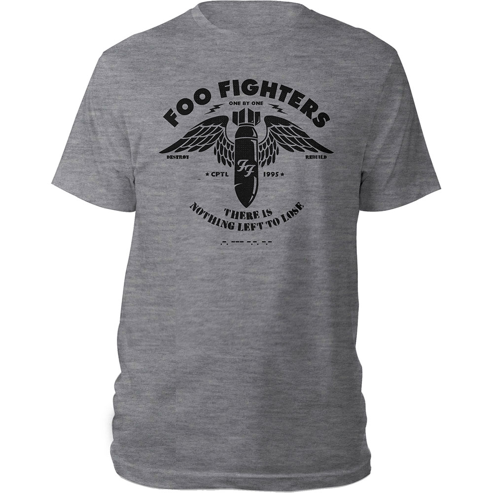 Foo Fighters tričko Stencil Šedá L