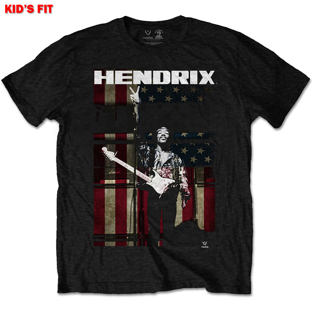 Jimi Hendrix tričko Peace Flag Čierna 5-6 rokov