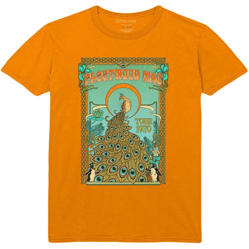 Fleetwood Mac tričko Peacock Oranžová XXL