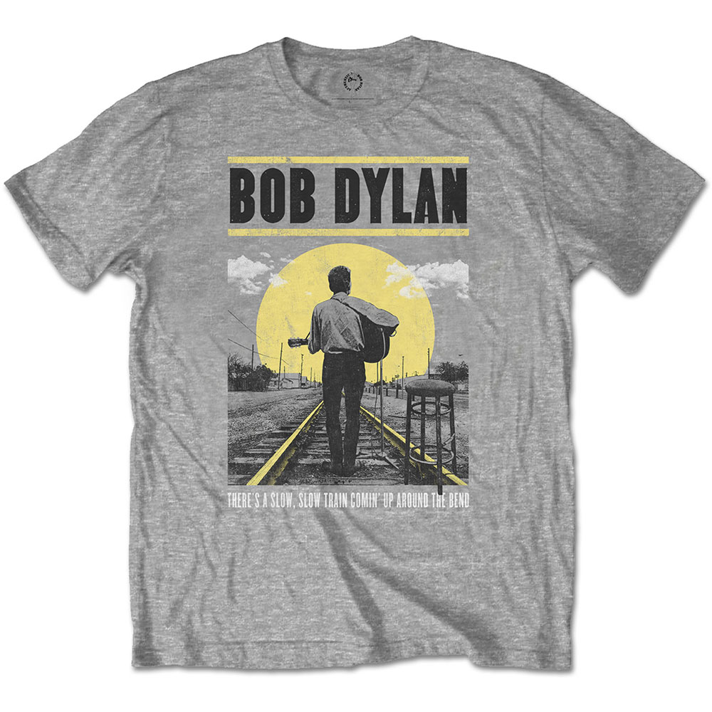 Bob Dylan tričko Slow Train Šedá L