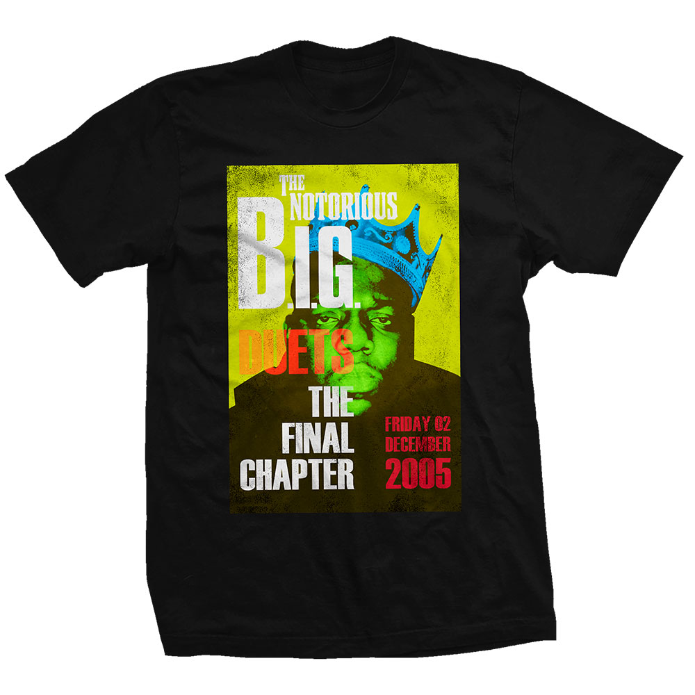 Biggie Smalls tričko Final Chapter Čierna XL