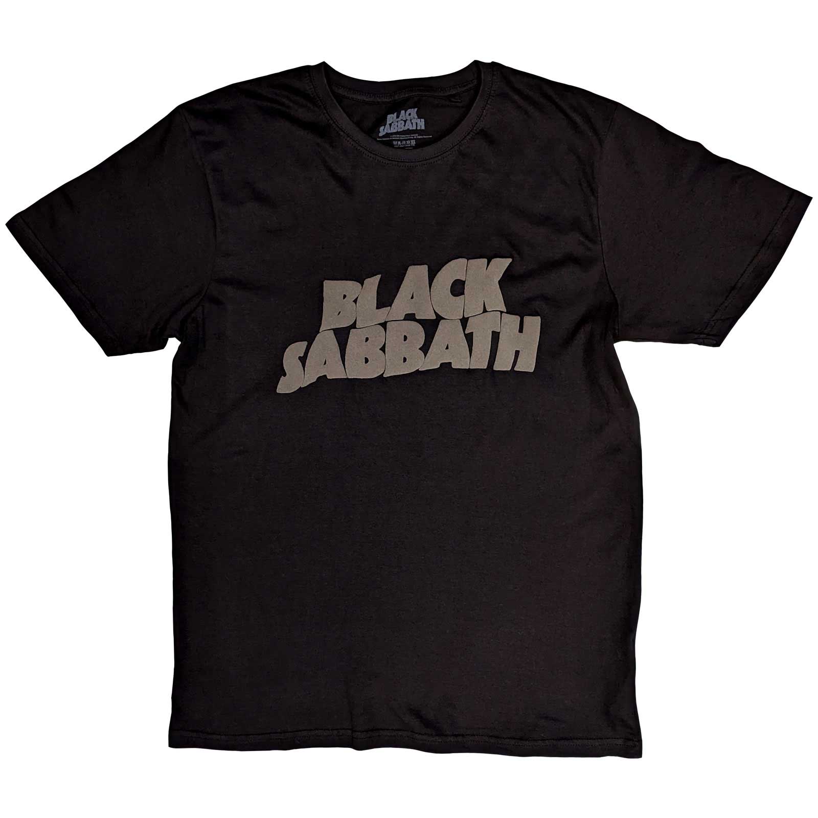Black Sabbath tričko Wavy Logo Čierna S