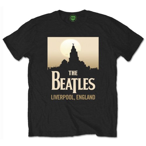 The Beatles tričko Liverpool, England Čierna L