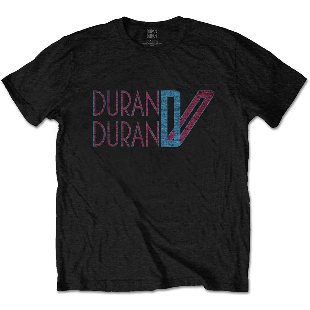 Duran Duran tričko Double D Logo Čierna L