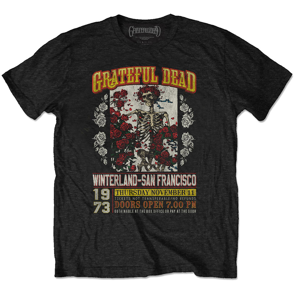 Grateful Dead tričko San Francisco Čierna M