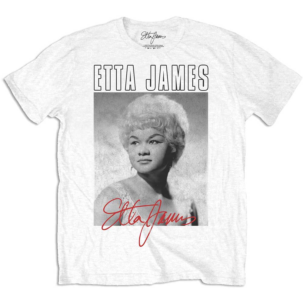Etta James tričko Portrait Biela M