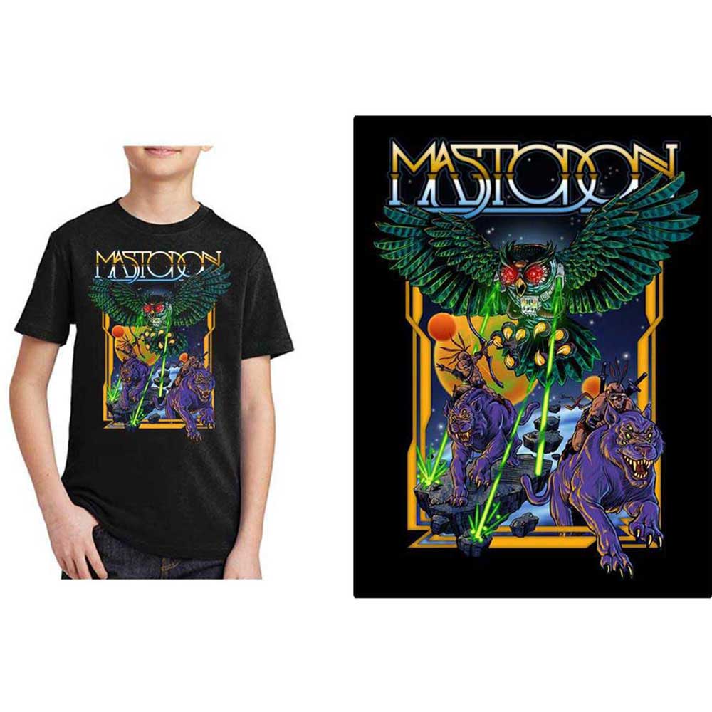 Mastodon tričko Space Owl Čierna 9-10 rokov