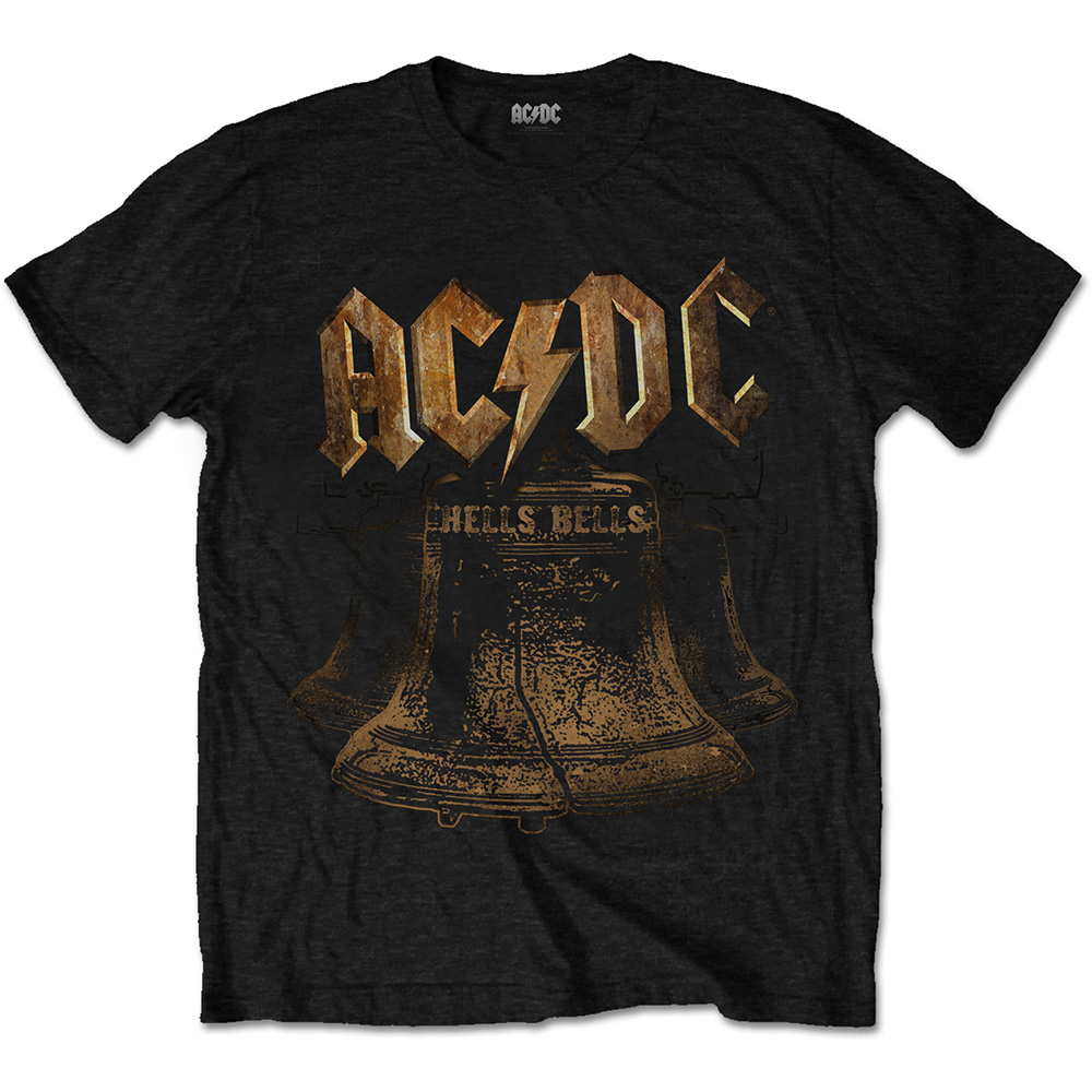 AC/DC tričko Brass Bells Čierna XL