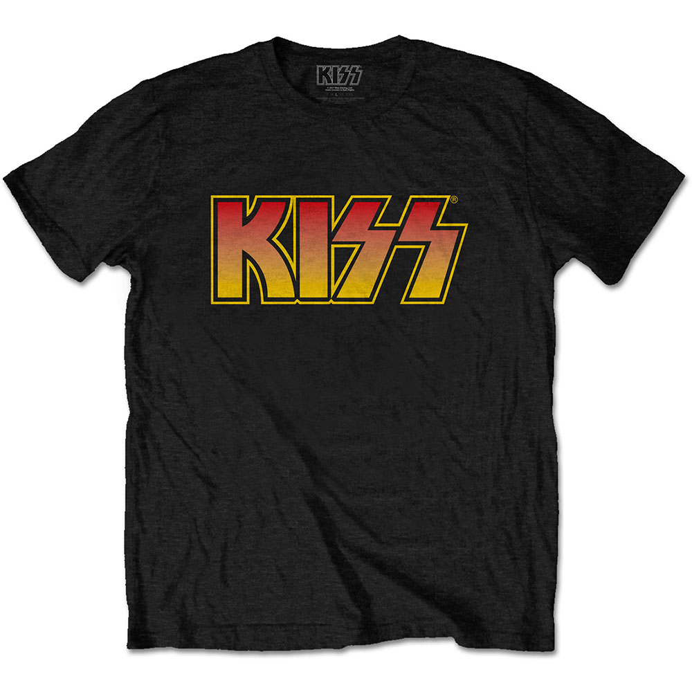 Kiss tričko Classic Logo Čierna S