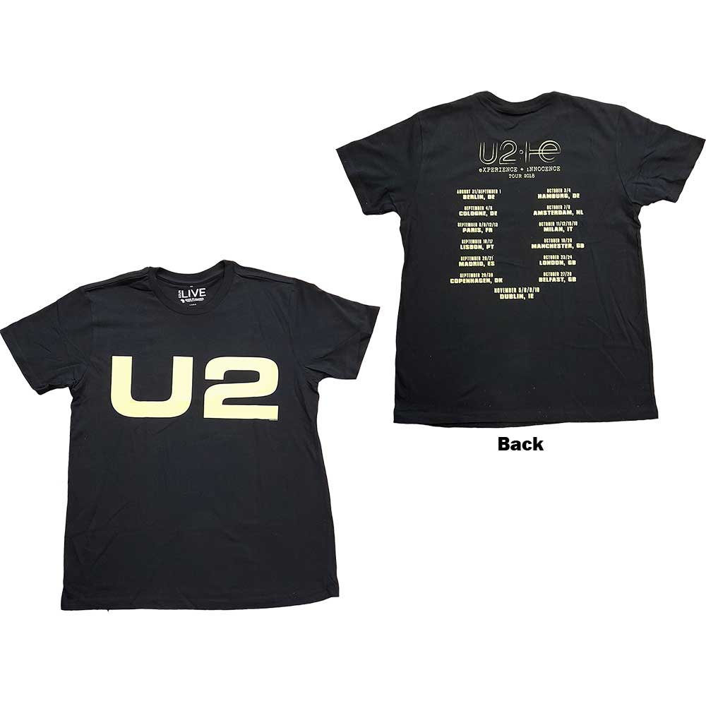 U2 tričko Logo 2018 Čierna S