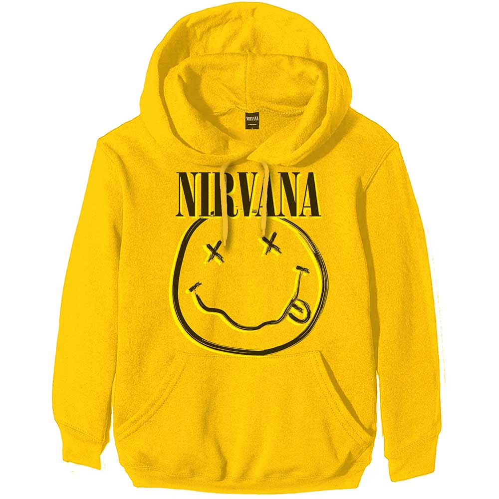 Nirvana mikina Inverse Smiley Žltá XL