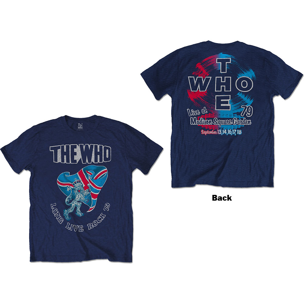 The Who tričko Long Live Rock \'79 Modrá XXL