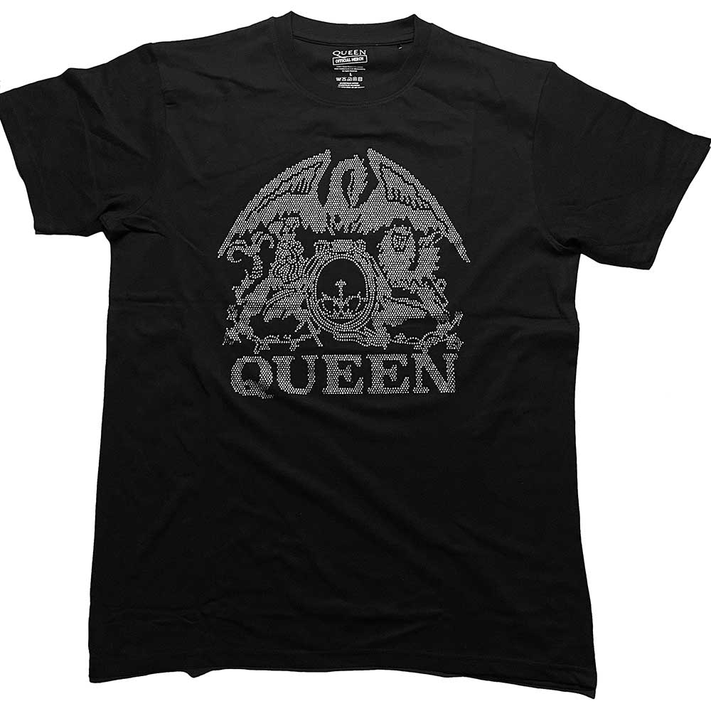 Queen tričko Crest Čierna L