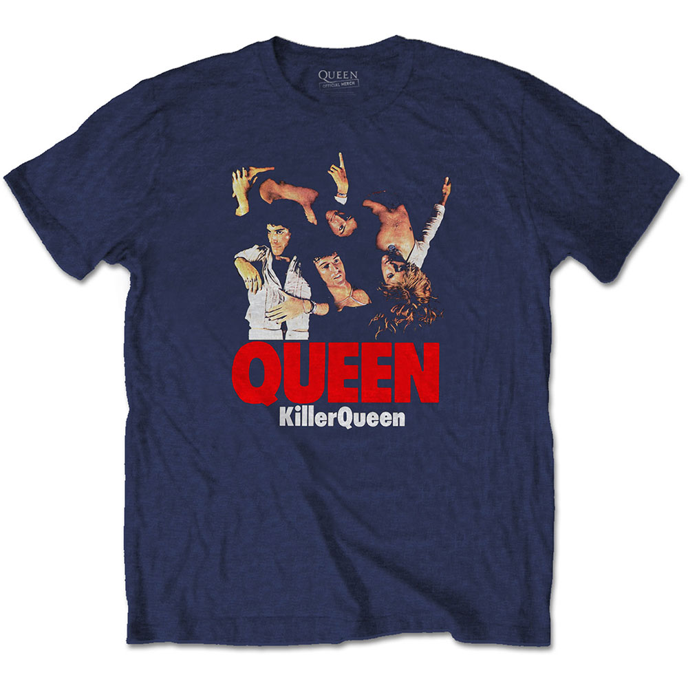 Queen tričko Killer Modrá S