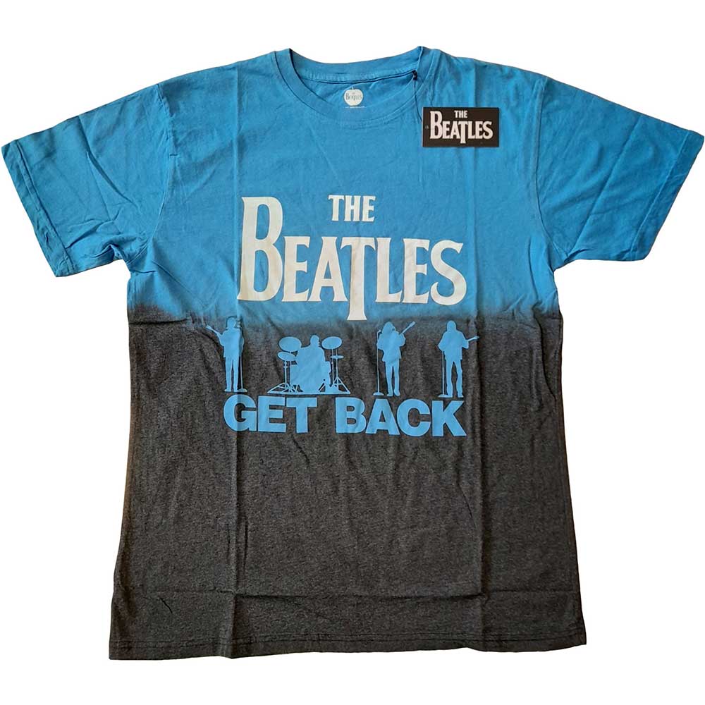The Beatles tričko Get Back Modrá M