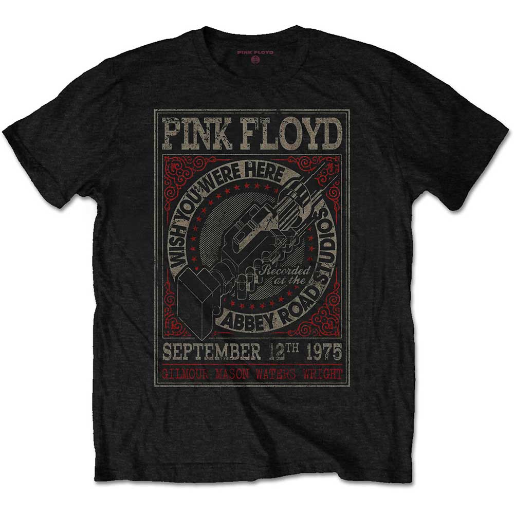Pink Floyd tričko WYWH Abbey Road Studios Čierna M
