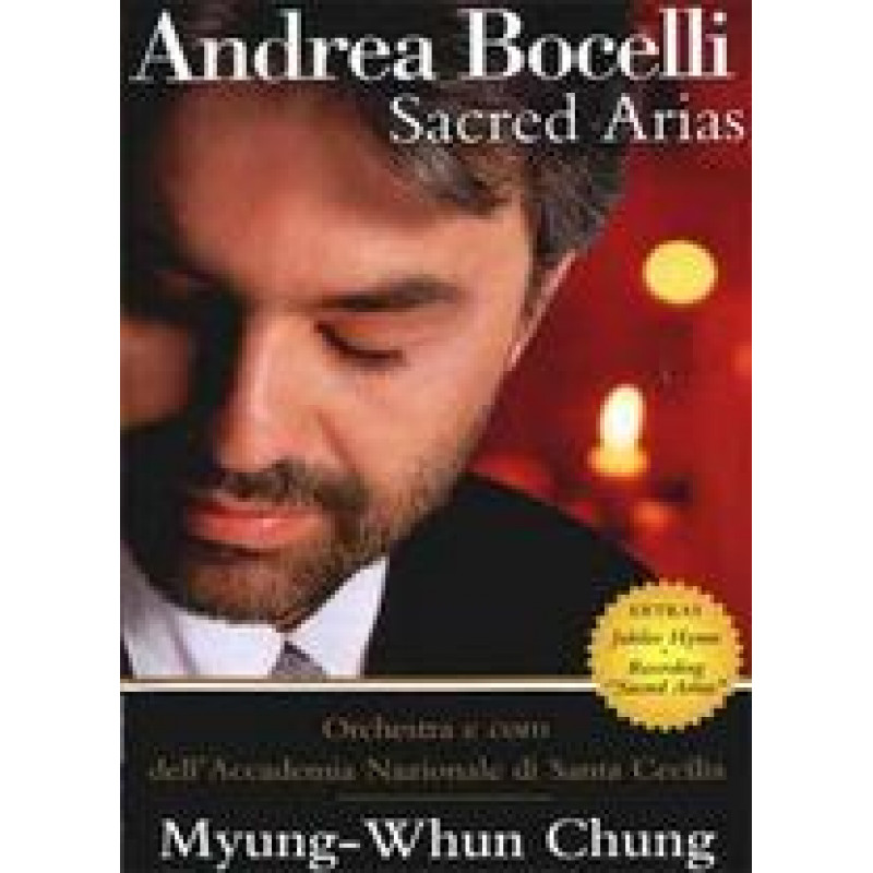 Andrea Bocelli, SACRED ARIAS/DUCHOVNI ARIE, DVD