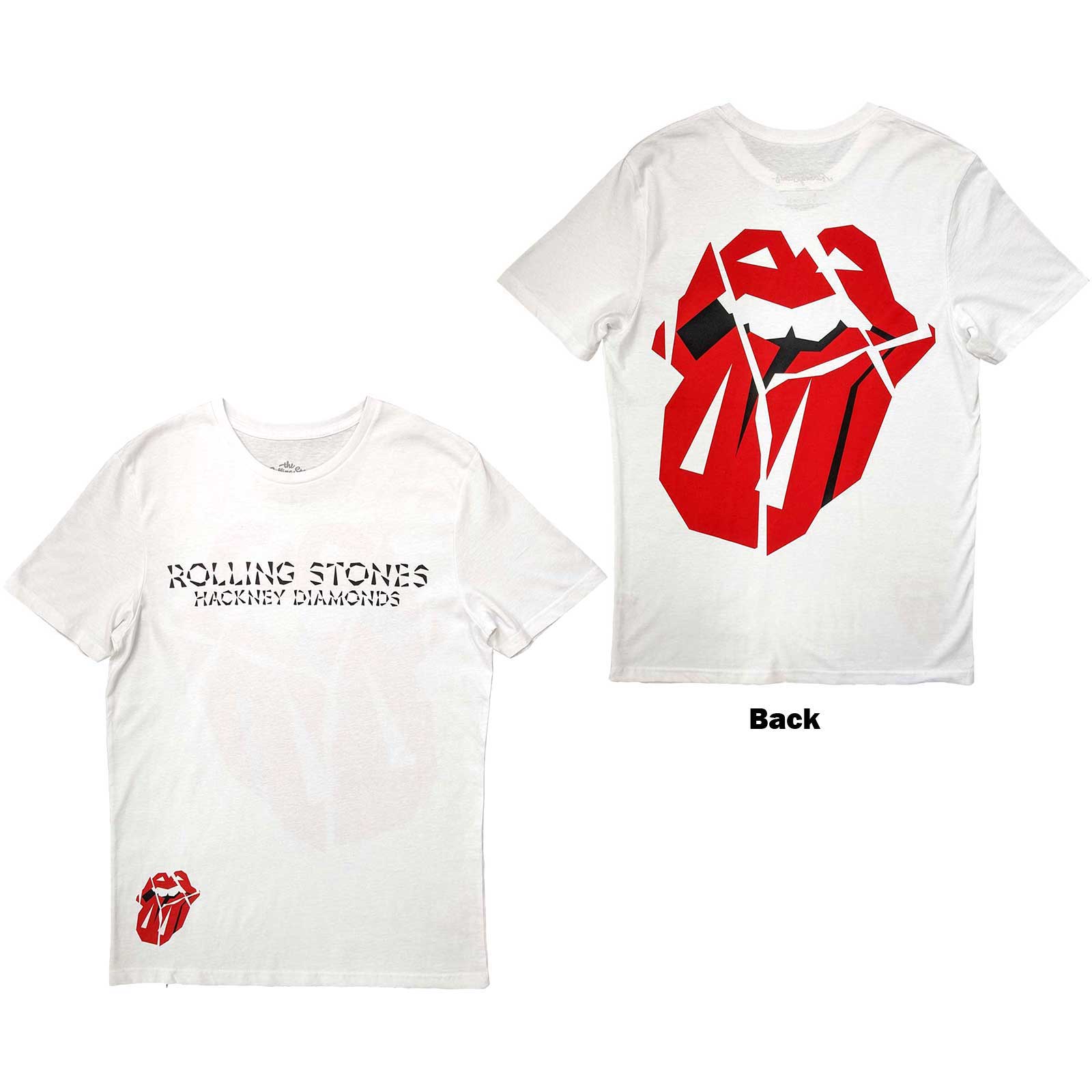 The Rolling Stones tričko Hackney Diamonds Lick Biela M