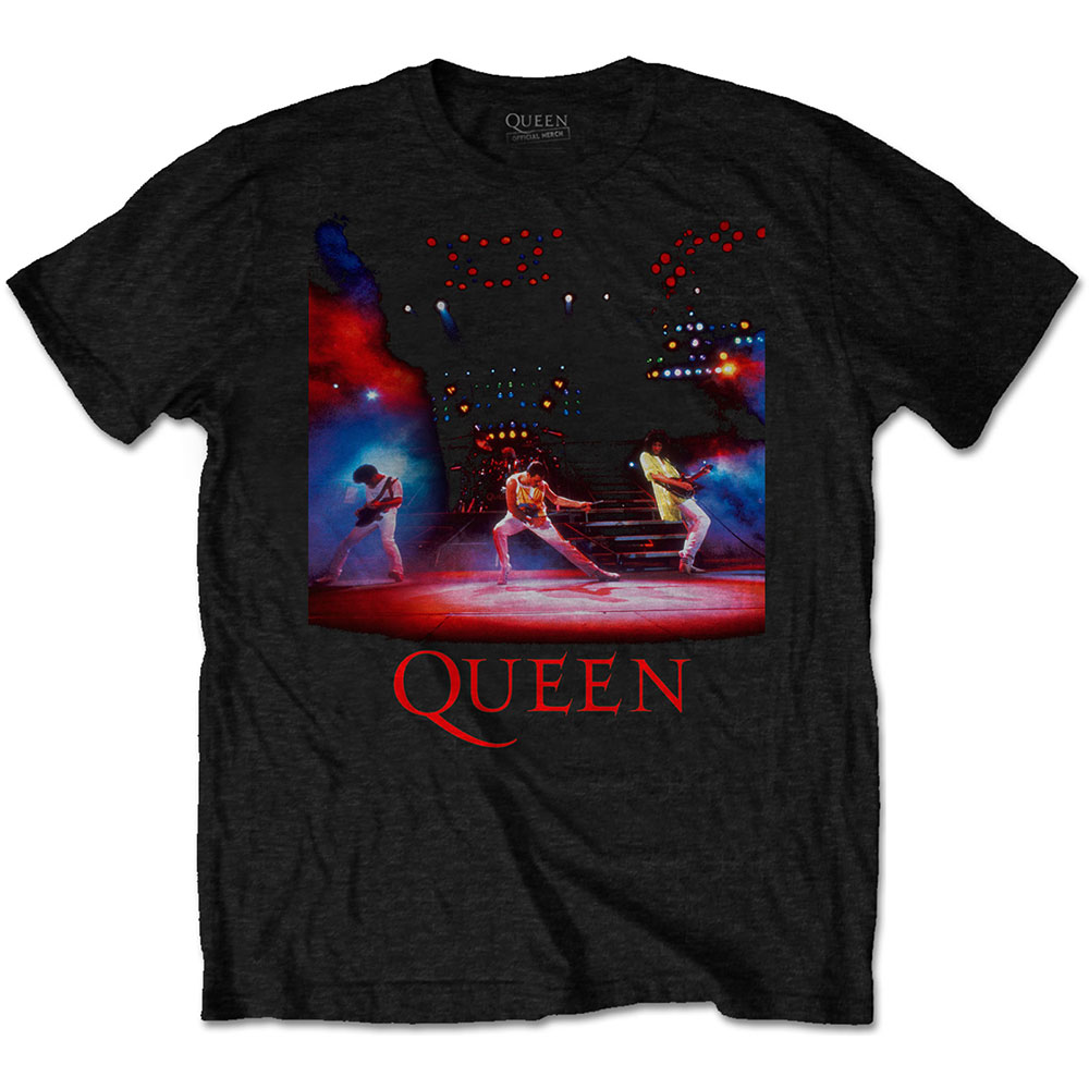 Queen tričko Live Shot Spotlight Čierna XL