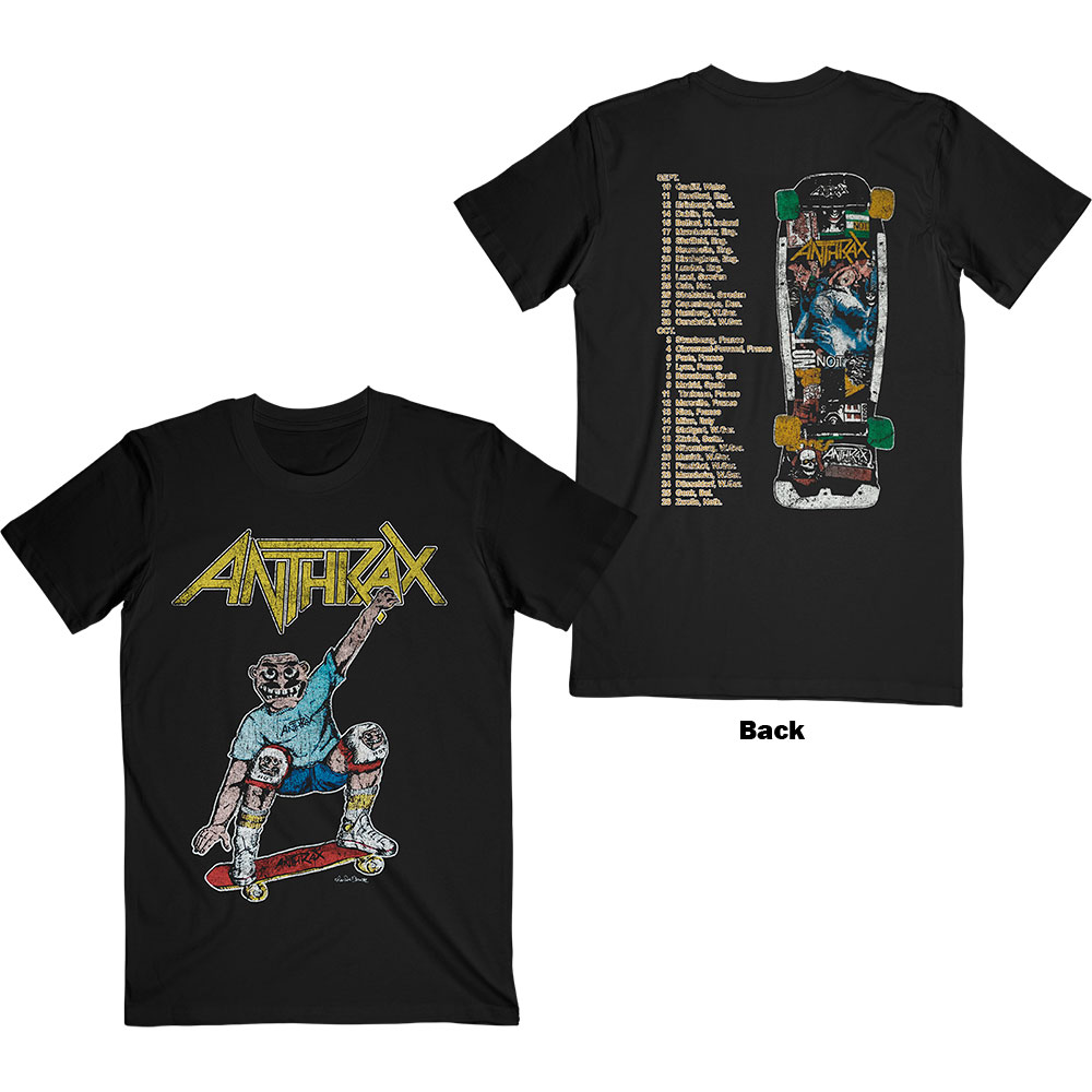 Anthrax tričko Spreading Skater Notman Vintage Čierna M