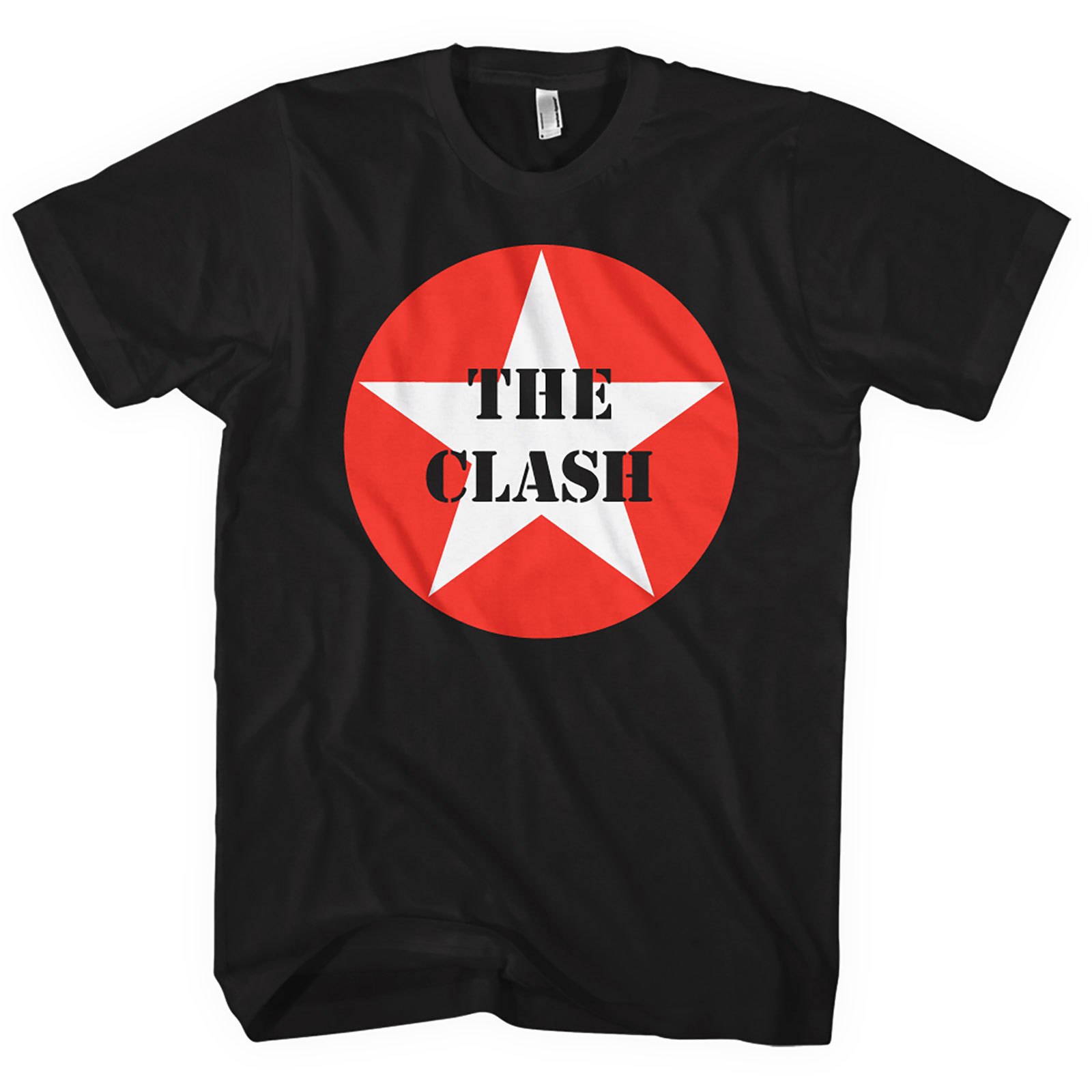 The Clash tričko Star Badge Čierna XL
