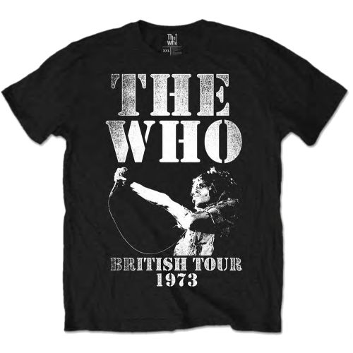 The Who tričko British Tour 1973 Čierna XXL