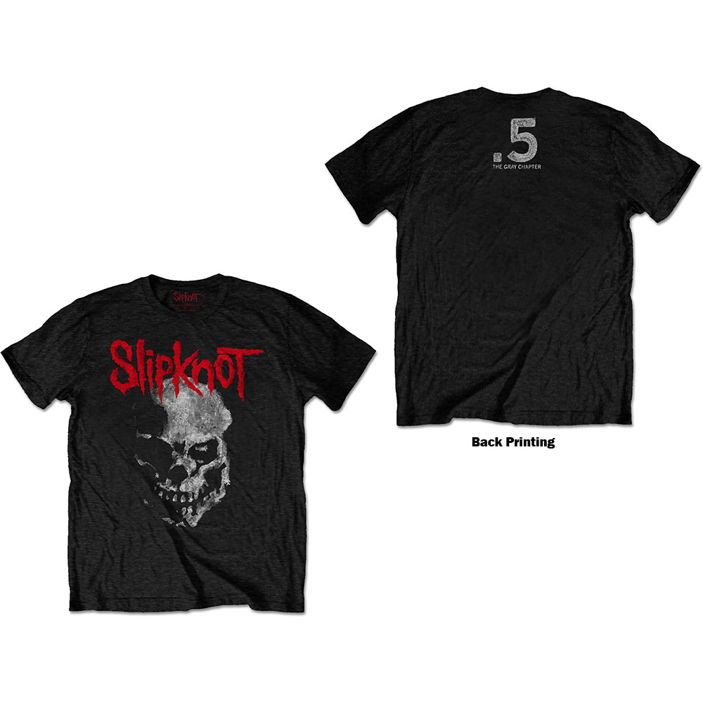 Slipknot tričko Gray Chapter Skull Čierna M