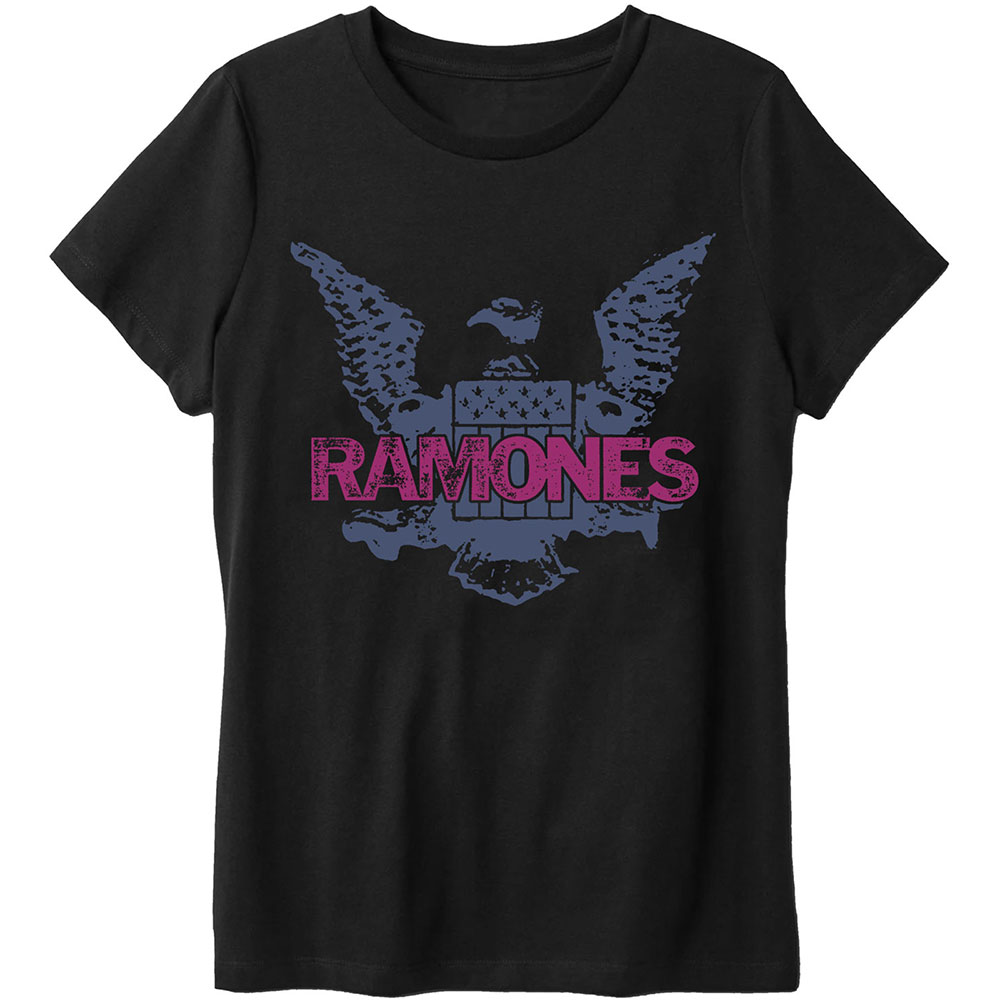 Ramones tričko Purple Eagle Čierna S