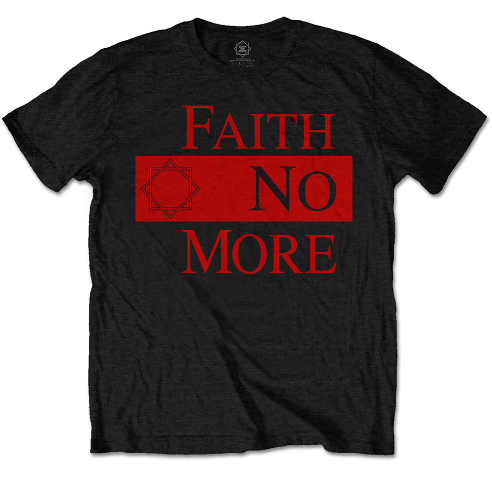 Faith No More tričko Classic New Logo Star Čierna L