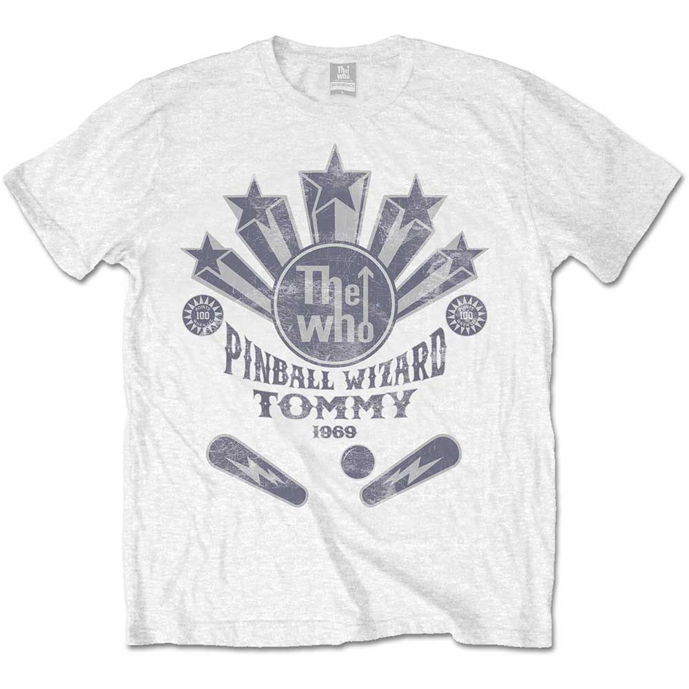 The Who tričko Pinball Wizard Flippers Biela S