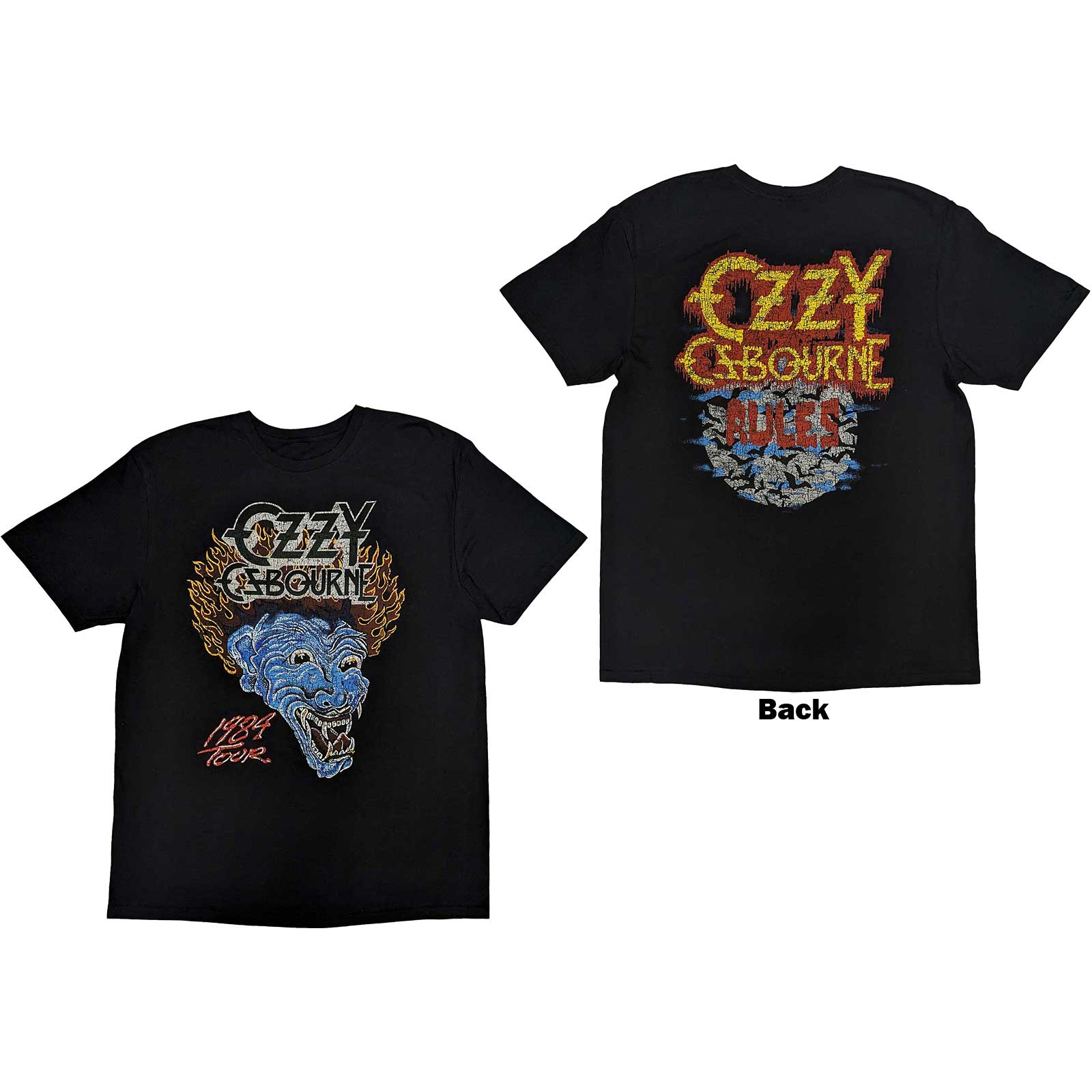 Ozzy Osbourne tričko Bark At The Moon Tour \'84 Čierna M