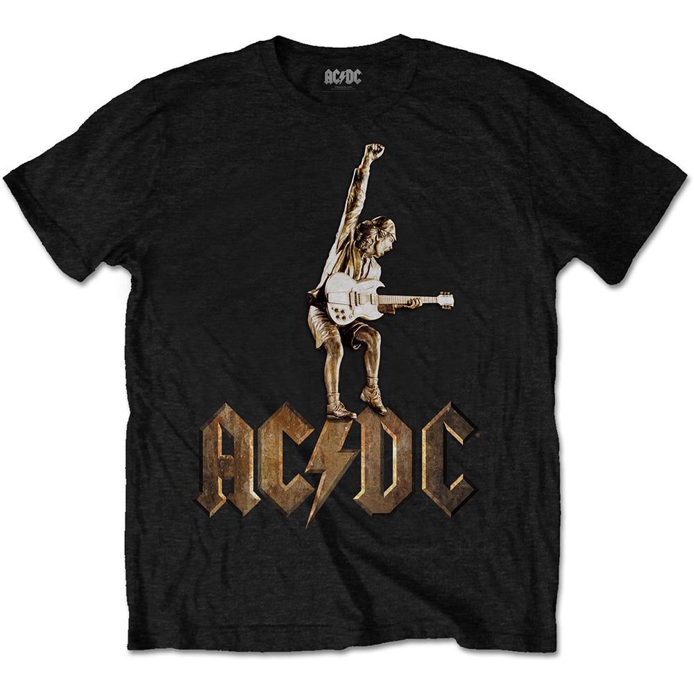 AC/DC tričko Angus Statue Čierna L